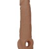 Realrock Penis Sleeve 9In Tan - Image 3