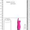 Royal Gems Elegance Pink Rechargeable Silicone Bullet - Image 3