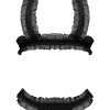 Ruffled Halter Bra & Thong Set Black 2Xl Bra Sets 3