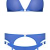 Sassy Bra Garter & Rouched Panty Cobalt 2Xl - Image 4
