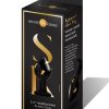 Secret Kisses 3.5In Glass Plug Black & Gold Prostate Massagers 3