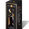 Secret Kisses 4.5In Wide Glass Plug Black & Gold Prostate Massagers 3