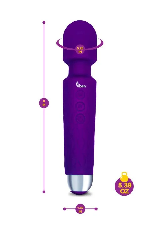 Viben Tempest Intense Wand Massager Violet - Image 4