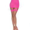 (Wd) Cuban Heel Thigh High Nud Pink O/S Sexy Costume Accessories Main Image