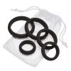 Cloud 9 Comfort Cock Rings W:FLAT Back 5-PK Pro Sensual Line Bag