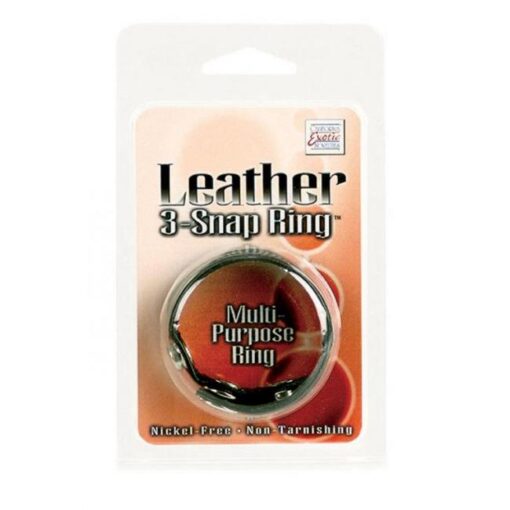 Black Leather Ring - Image 4