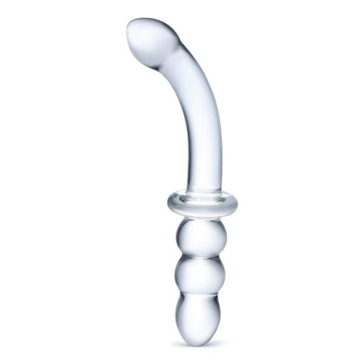 Glas 8 Inch Ribbed Glass Dildo - Image 2